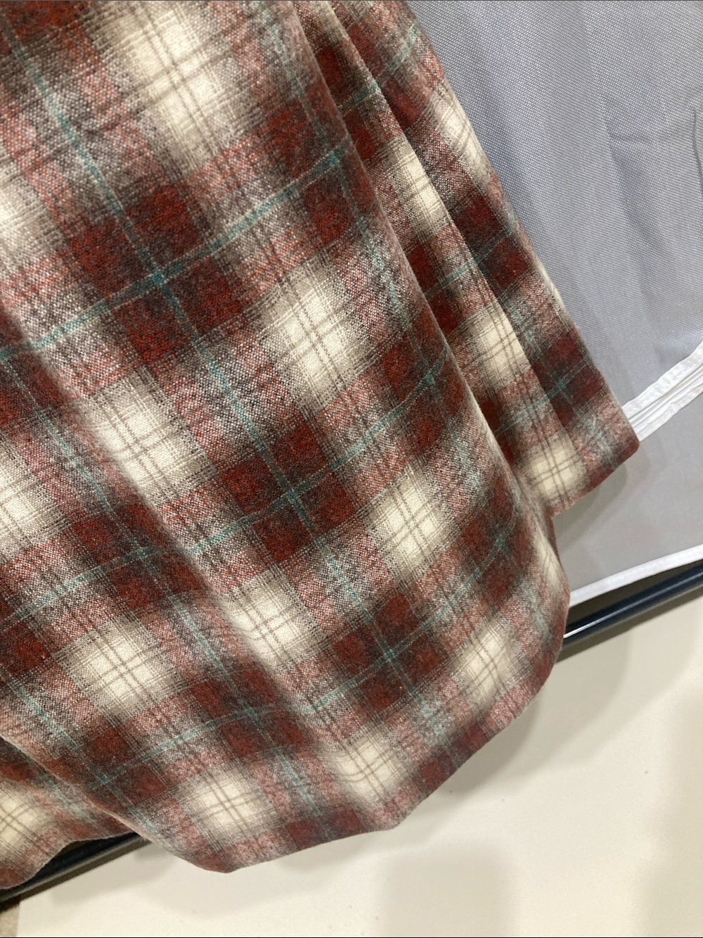 VINTAGE Pendleton 100% Virgin Wool Plaid A Line Skirt Lined Women’s Size S - Picture 6 of 10